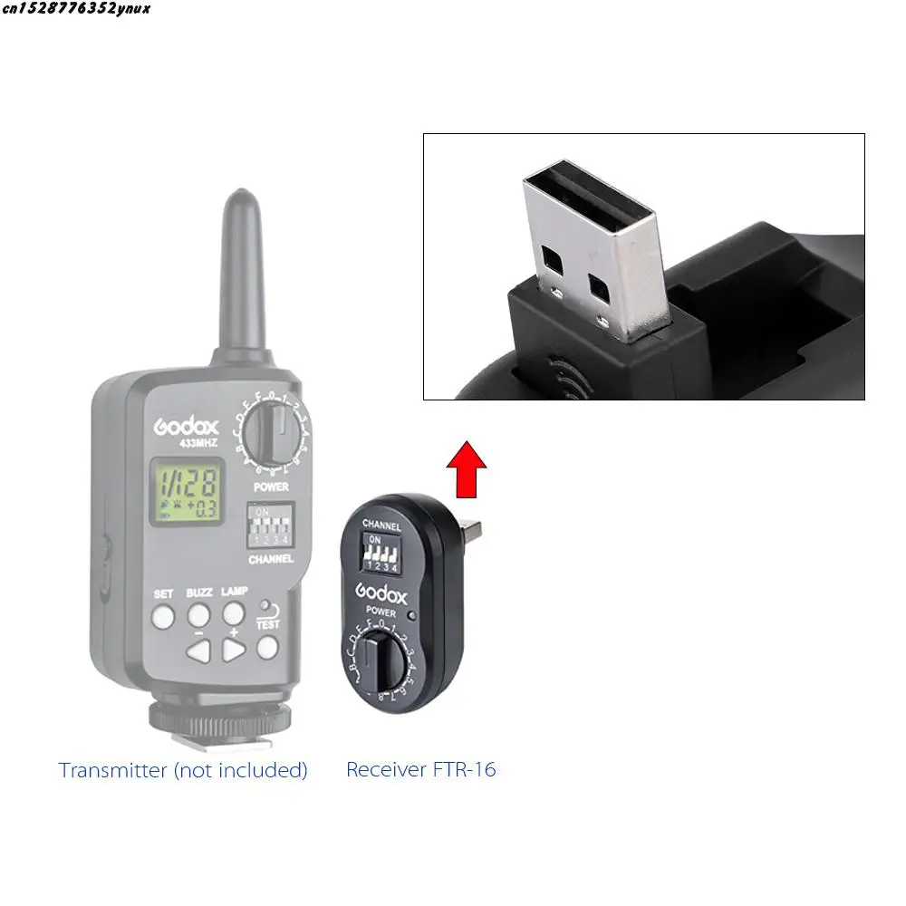 Godox FTR-16 беспроводной приемник Flash Trigger с интерфейсом USB для Godox AD180 AD360 Speedlite Studio Flash Light