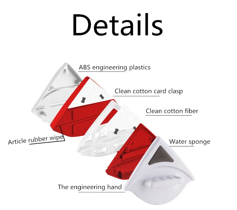 YYBU 3-24 мм Двухсторонняя щетка для мытья стекол, магнитный очиститель окон, стекла, домашний стеклоочиститель, инструмент для очистки стекла