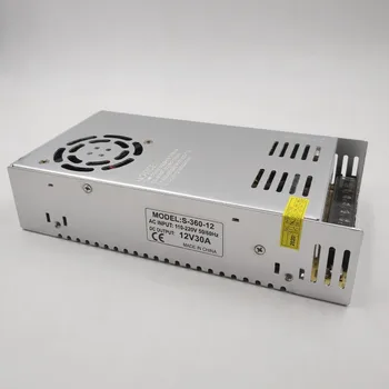 

12V/360W switch mode power supply,LED power driver,110v/220v input ,DC12V output(constant voltage)