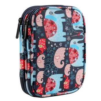 

Crochet Hook Case Empty Zipper Bags with Web Pocket and Crochet Holder Slots for Carrying Various Crochets Needles
