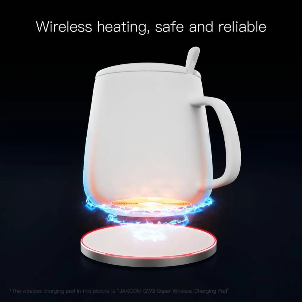 JAKCOM HC2 Wireless Heating Cup For men women car wireless charger pad headphone stand rgb 2020 gadgets cargador 30w