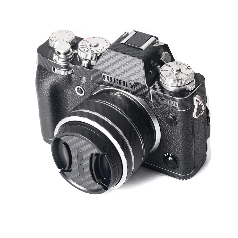1-10 Набор для Fujifilm 15-45 мм Защитная пленка для объектива камеры наклейки из углеродного волокна устойчивый к царапинам клей отправка запасных наклеек