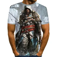 Call of duty Game 3D T-shirt streetwear for men and women popular short sleeves hrarjuku Game character casual tops t-shirts men