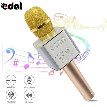 

Wireless Bluetooth 4 Karaoke Microphone Professional Player speaker USB KTV Mic Player With Carring Case For Iphone For Android