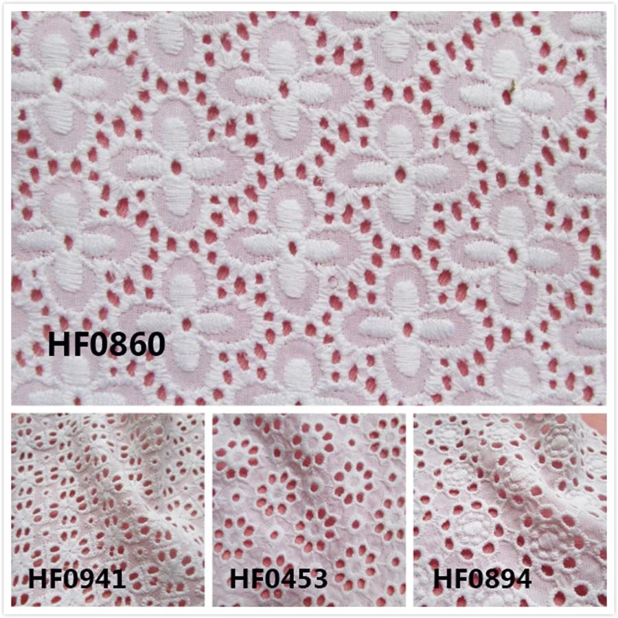 90 см* 130 см Изысканные цветы вышивка хлопок Ткань Белый вырез вышитые кружева Одежда Ткань для шитья юбка платье ткань