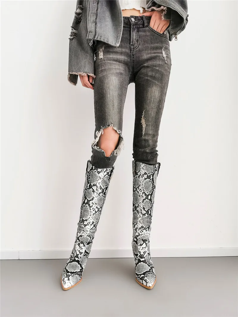 Prove Perfetto Rome Style Genuine Leather Women Knee-high Boots Sexy Night-club Boots Female High Heel Leather Pointed Toe Boots