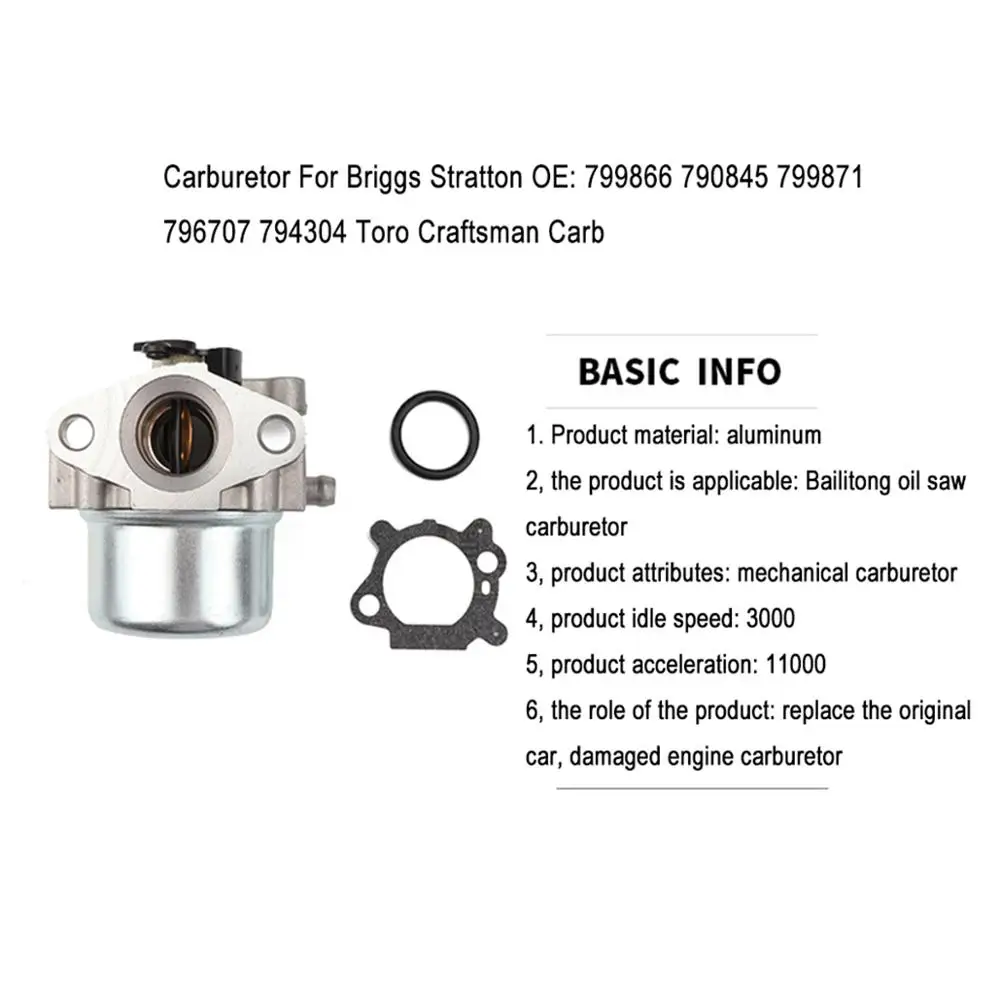 Карбюратор ДЛЯ Briggs Stratton OE: 799866 790845 799871 796707 794304 Торо отвертка для карбюратора