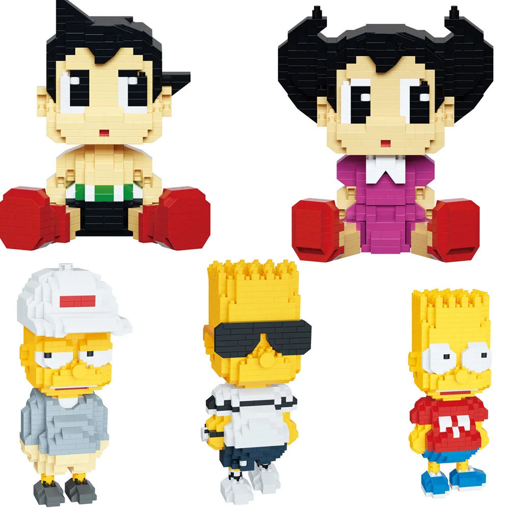 Алмазный конструктор Astroboy из 620 блоков фигурка Барта микро-кирпичи игрушки для
