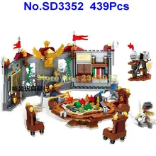 Sd3352 439 шт призрачные племена мировые племена войны король капитан Ментор строительные блоки 4 фигурки игрушки