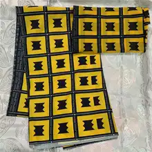 Дешевая шелковая ткань африканская ткань с принтом 6 ярдов в партии африканская ткань ткань нигерийская Анкара africain tissu воск