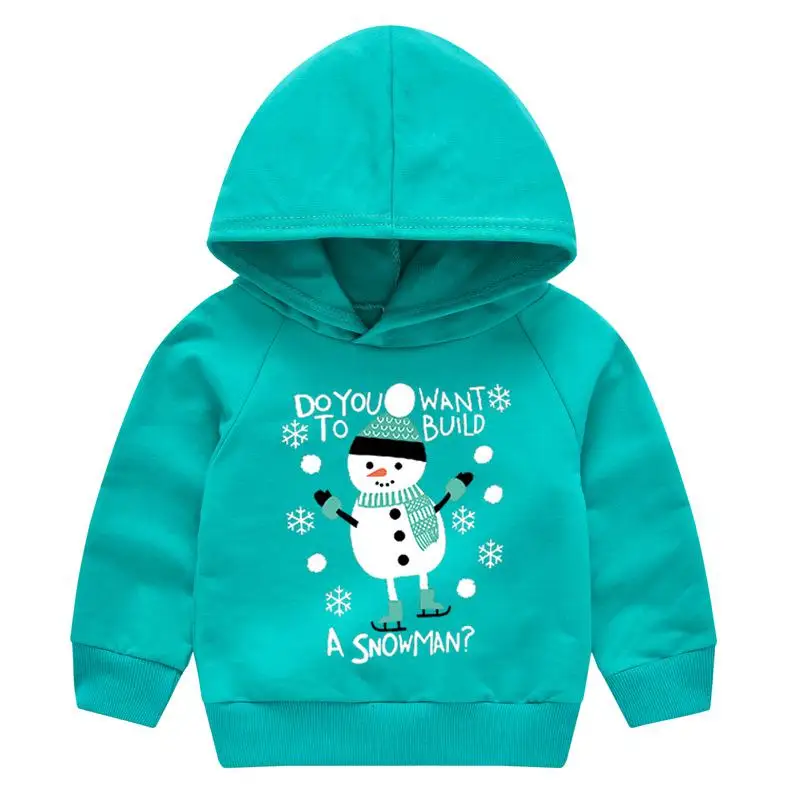11.1-11.11 special discount Christmas Costumes Festive Hooded Sweater Christmas santa Pattern Cute Boy And Girl Hooded Sweater - Цвет: greenxr
