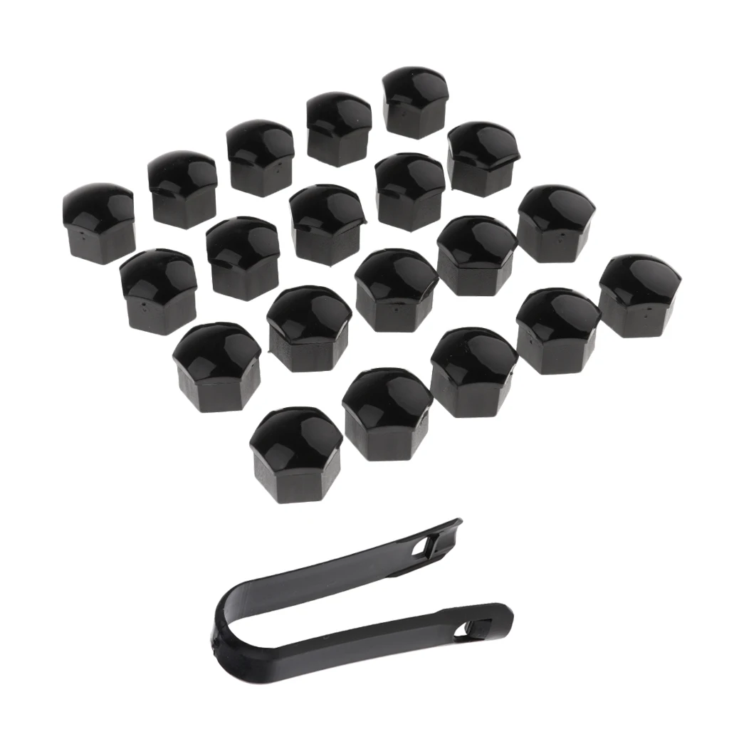 20 Pieces Car Truck Wheel Lug Nut Bolt Hub Screw Cover Protective Caps 17mm