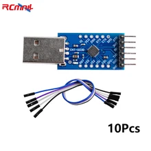 

RCmall 10 Pcs CP2104 USB to TTL Serial Module Converter Adapter UART 6pin Module Better than CP2102