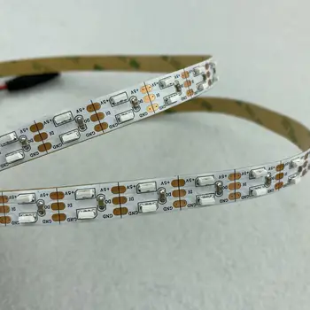 

double-side-emitting RGB addressable pixel strip;DC5V;120LEDs/m;SK6812-SIDE-4020;10mm wide;IP20;white PCB;3m a roll