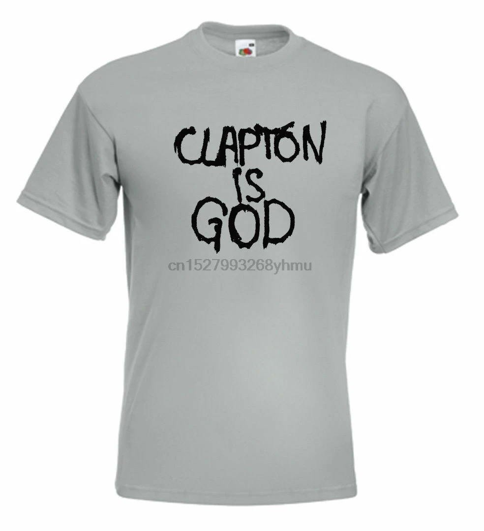 Футболка с надписью Clapton Is God Eric Graffiti Cream Jack Bruce Ginger Baker |