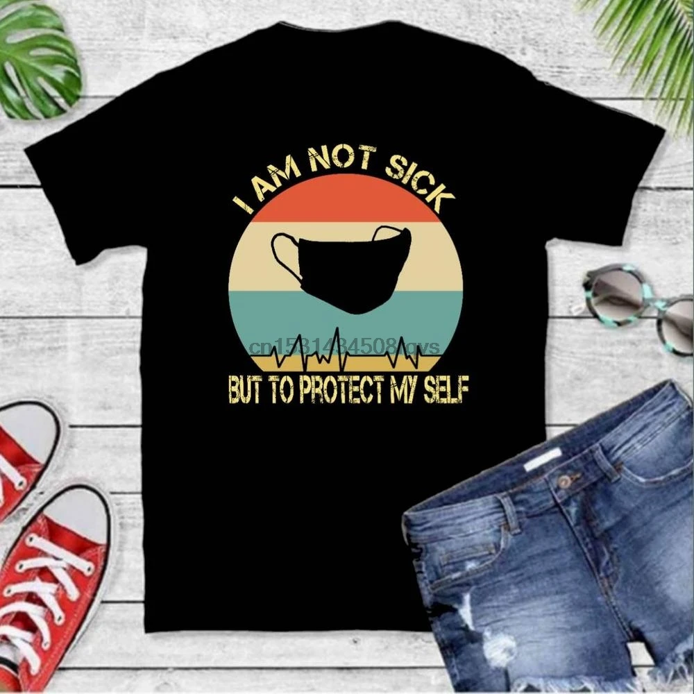 I am Not Sick But To Protect My Self. Unisex T Shirt | Мужская одежда