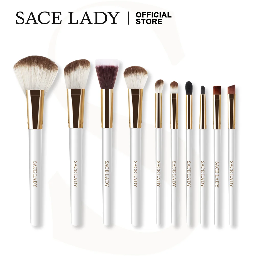 

SACE LADY Makeup Brushes Set Eyeshadow Concealer maquillaje Brush 4/6/10 Pcs Eyebrow Highlighter Tools Make Up Kit Cosmetics