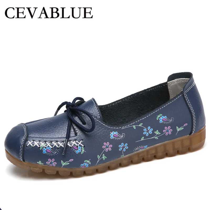 Cevabule/Женская обувь Сезон осень Тонкие туфли Мягкая женская кожаная на плоской