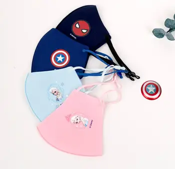 

2020 Kids Cotton Masks Cartoon Print Children PM2.5 Dustproof Earloop Face Mouth Mask