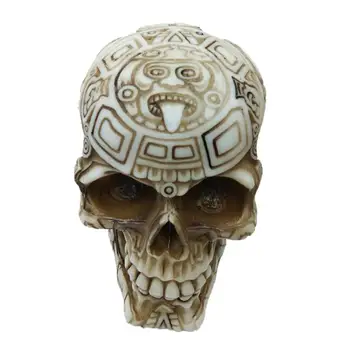 

Halloween Decoration Delicate Skull Ornaments Horror Engraved Skull Decor for Party Home Bar Table