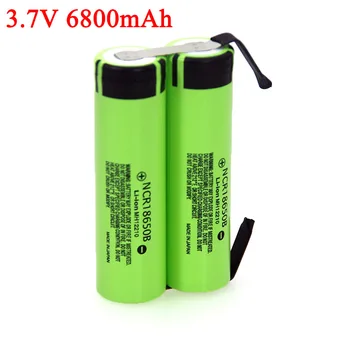 

3.7V 6800mAh 1S NCR18650B Lithium battery pack Fishing LED Light Bluetooth Speaker 4.2V soldering Nickel Sheet DIY batteries