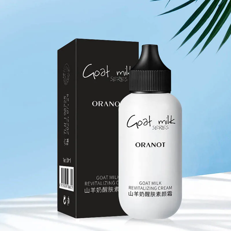 

Perfect Face Foundation Cream Goat Milk Revitalizing Full Coverage Makeup Base Brighten Skin Tone Lazy Concealer Foundation