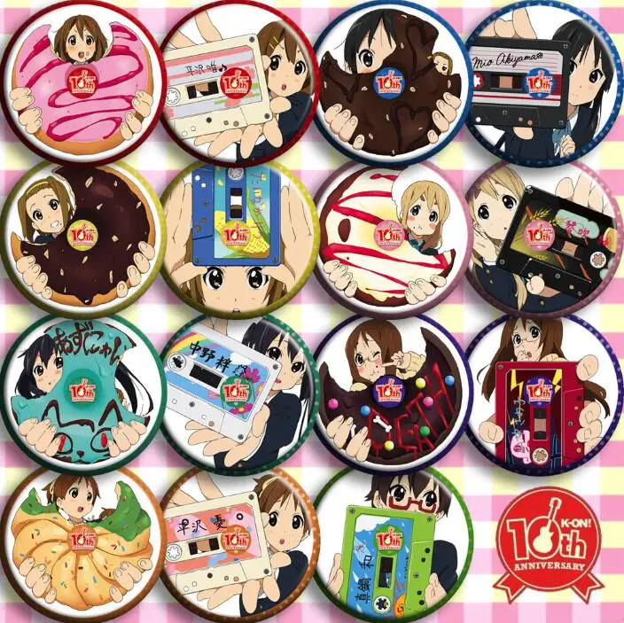15 шт./1 партия фигурки героев аниме Hirasawa Yui Akiyama Mio Tainaka Ritsu Nakano Azusa|Игровые и