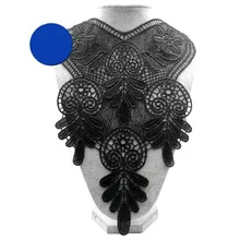 Вышивка шеи воротник diy поддельные съемные воротники водорастворимые Женская бутоньерка трехмерные кружевные аксессуары