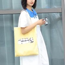 Пользовательский логотип печать многоразовая Складная моющаяся большая переносная сумка для покупок тканевая сумка рекламная сумка продуктовая спортивная сумка для еды