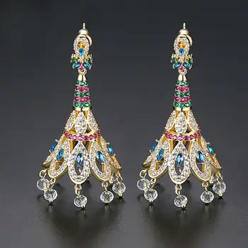 

Indian Traditional Earring Drop Tassels Dangle Earring Ear for Bridal Wedding Jhumka Jhumki Ethnic Boho Earrings Vintage Tribal