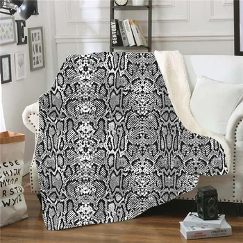 

Snake Pattern Throw Blanket Lazy Sofa Knee Blanket Printed Home Multi-purpose Blanket Dropshipping Customizable