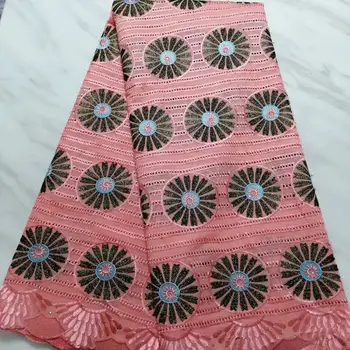 

STILL FLY african lace fabric 2019 embroidered nigerian lace fabric with stones latest cotton dry lace fabric 5yards/lot