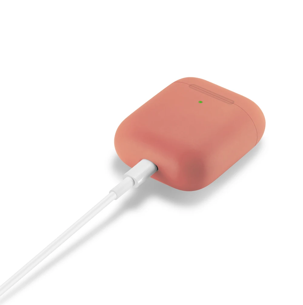 Macaron ультра тонкий чехол для наушников для Airpods чехол милый силиконовый Bluetooth наушники защитный чехол-2 поколения 20 цветов