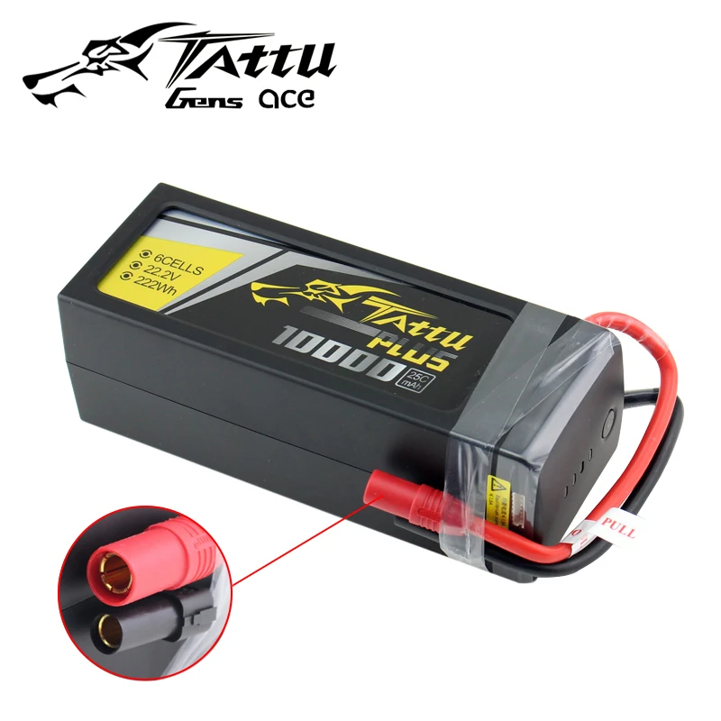Интеллектуальная батарея TATTU 10000 мАч 22 2 в 25C 6S1P FPV Lipo с разъемом AS150 литиевая PLUS для