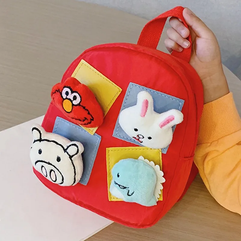 Рисунок из мультфильма сумки для малышей детский сад для мальчиков и девочек Детский рюкзак милый Детский плюшевый рюкзак сумки для мальчиков и девочек 5 цветов Детская сумка