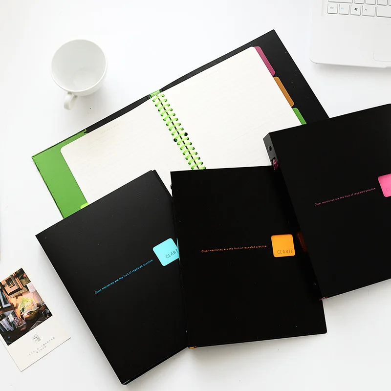 

PP Loose Leaf Notebook Stationery Creative A5 B5 Memo Pad Journal School Supplies Office Accessories Folder Document Organizer