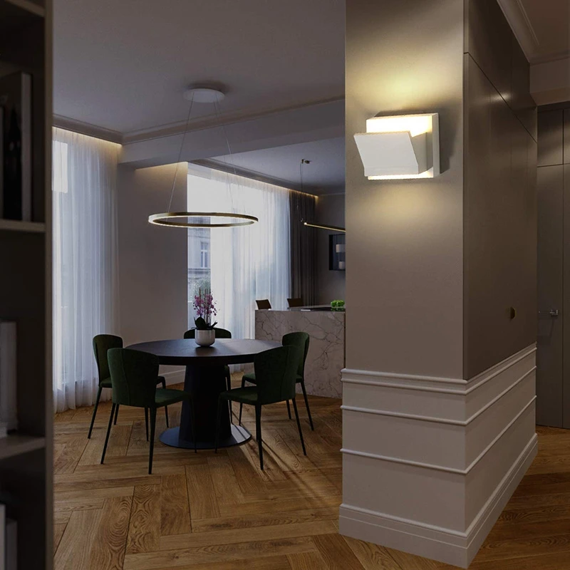 

Led Modern Wall Sconce,5W 3000K Warm White Led Wall Light Plaster Led Wall Sconce for Stairway Bedroom Living Room Hallway Porch