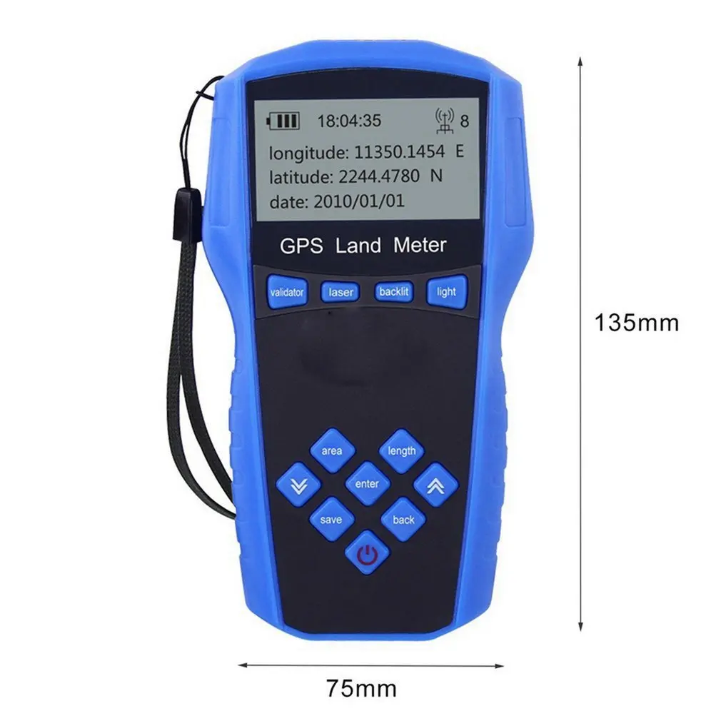 Noyafa NF 178 Портативный счетчик земли ЖК экран дисплей GPS тестовые устройства