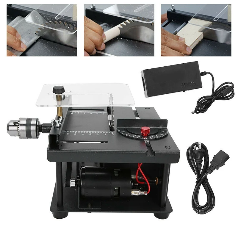 US $113.99 110240V Multifunctional Table Panel Saw For Woodworking Mini Sliding Table Saw Household Bench Saw Saw Machinery 10000min