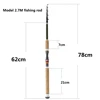 2.1m-3.6m lure Telescopic Fishing Rod carbon wooden handle Spinning Rod carp fishing sea pole  Lure Weight 80-150g ► Photo 2/6