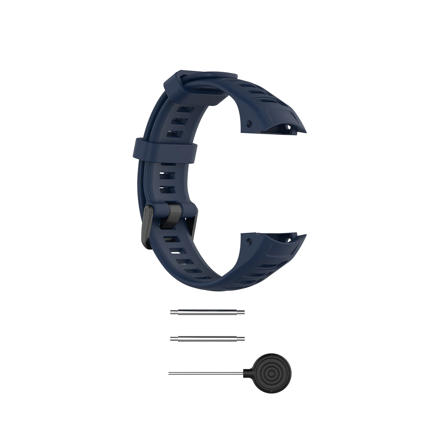 FIFATA быстросъемный силиконовый ремешок для часов Garmin Instinct умные спортивные часы сменный Браслет для Garmin умные часы - Цвет: Drak Blue