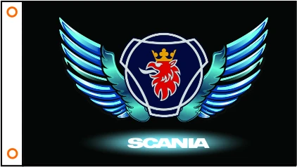 Автомобильный флаг scania баннер 3ftx5ft полиэстер 010