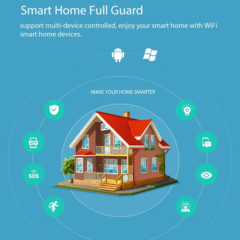 ABHU-MINI заряжаемый умный дом безопасности беспроводной дверной сигнализации микро-WiFi датчик для Tuya Smart Life IFTT Amazon Alexa управление приложением