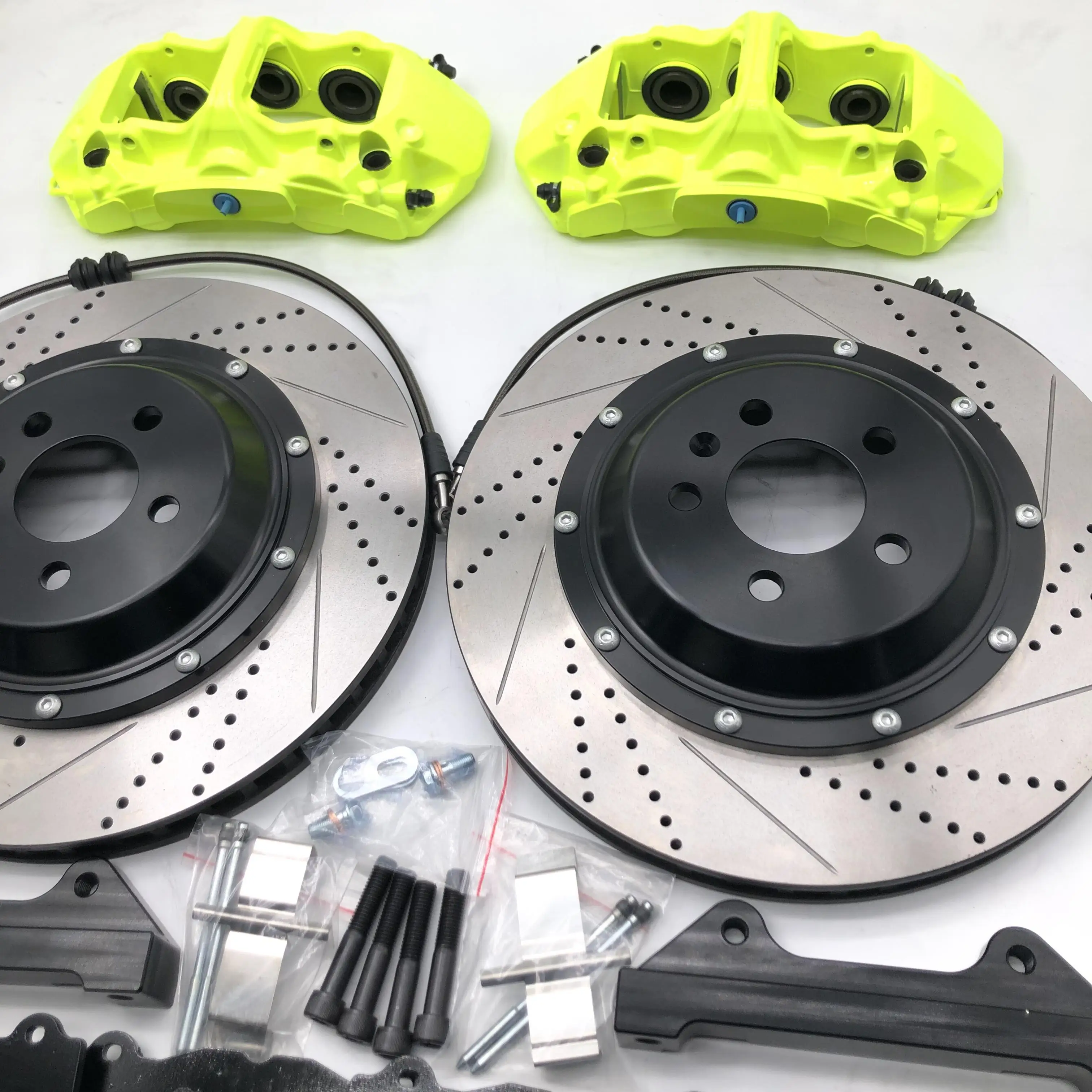 Black Friday Jekit Auto Auto Teil Grossen Bremse Kit 380 34mm Gebohrt Slot Disc Rotor