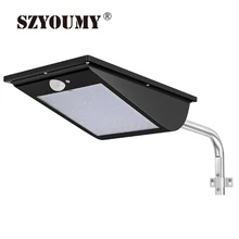 SZYOUMY Высокое качество мощность открытый IP65 110 светодиодов Интегрированный Солнечный уличный светильник датчик движения солнечные лампы