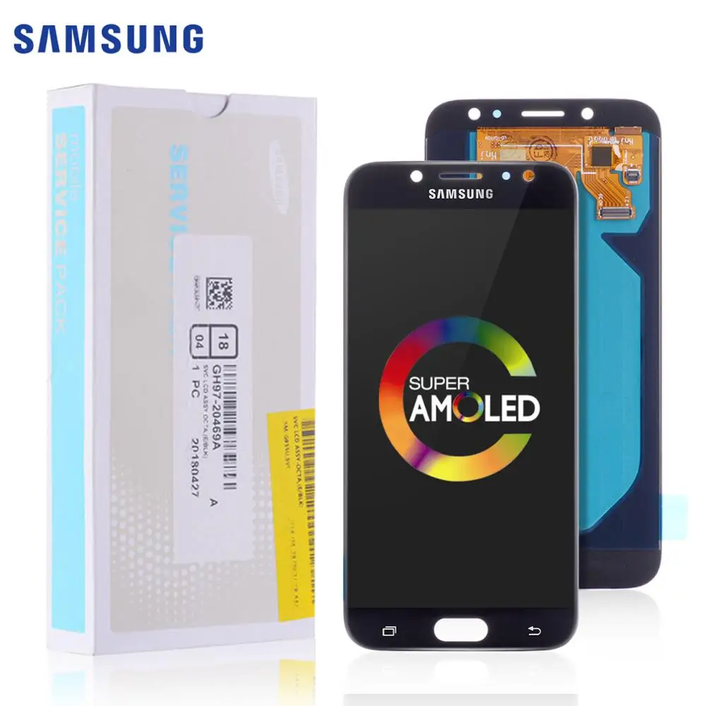 Pаспродажа AMOLED Дисплей для SAMSUNG Galaxy J7 2017 Дисплей J7 Pro J730 J730F LCD в сборе с тачскрином 5.5 J730GM DS