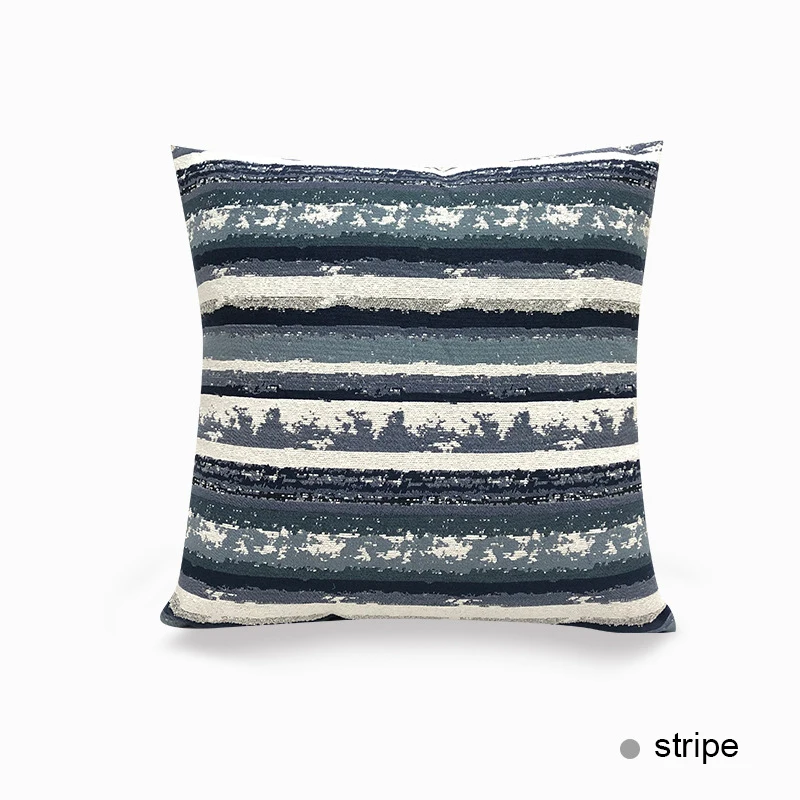 

45*45cm Nordic Striped Geometric Cushion Cover Chenille Pillowcase Cojines Decoratives Pillow Covers Sofa Bedroom Home Decor
