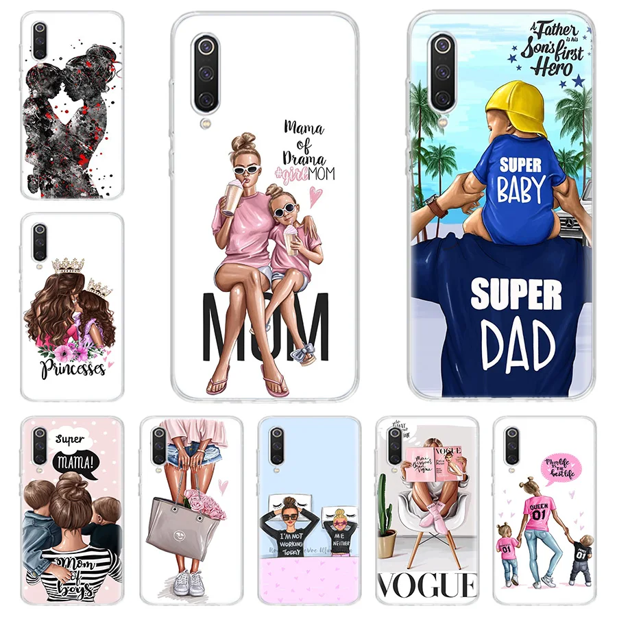Baby Mom Girl Queen Phone Case For Xiaomi Mi 12 Pro 12X 11 Ultra 11i 11T 10 10T 9 Lite 9T 8 6X 5X Cover Soft Fundas Pattern Capa | Мобильные