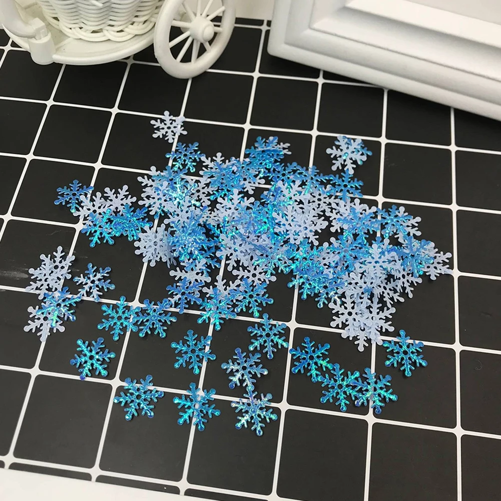 300 шт рождественские поддельные снежинки DIY Свадебные новогодние вечерние елки Декор окна Рождество Поддельные снежинки DIY Декор окна ремесла