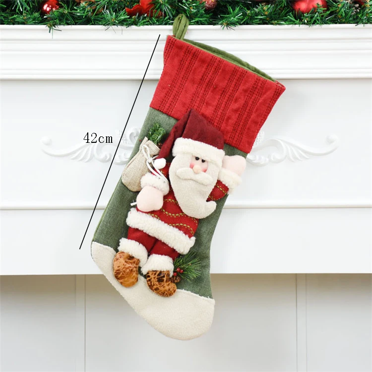 santa claus 088 Рождественские Сумки для конфет, новогодний декор, Подарочный держатель, Рождественское украшение, рождественские чулки, Рождественское украшение для дома - Цвет: santa claus 088